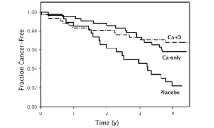 Vitamin D and calcium supplementation reduces cancer risk (…)