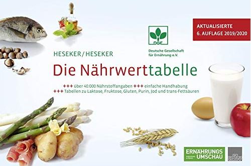 Naehrwerttabelle Fundierte Informationen über Ernährungsforschung, Anwendungsbeobachtungen, Gesetze, Behörden…